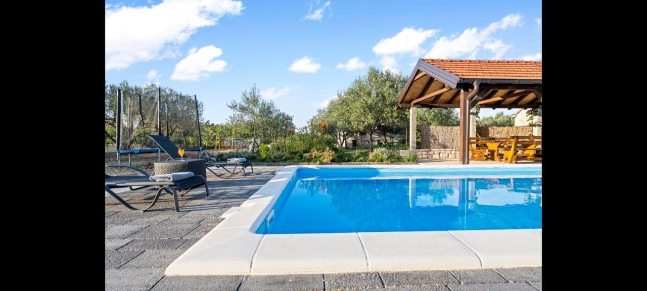 Olive Tree House With Jacuzzi, Wifi And 40M2 Pool Villa Siritovci ภายนอก รูปภาพ